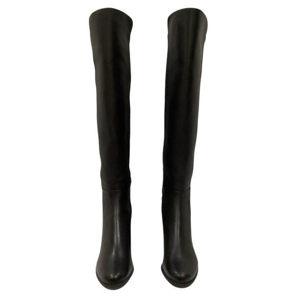 Stuart Weitzman City Block Boot Nappa Leather Over The Knee Boot In Black Size 7 - Picture 5 of 14